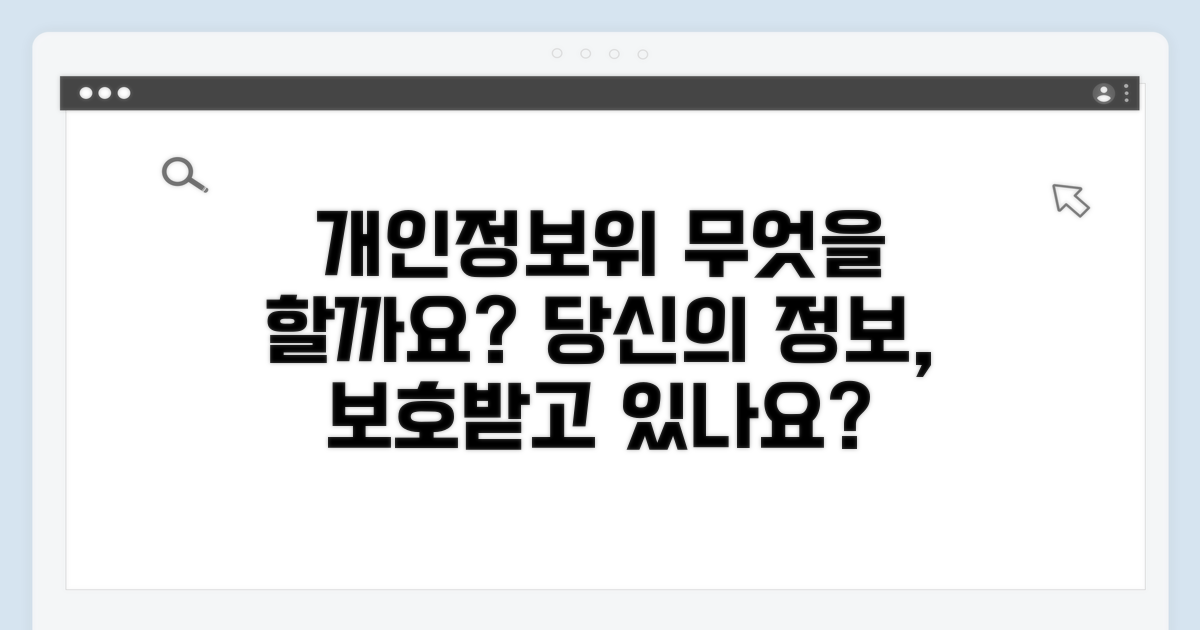 개인정보보호위원회, 무엇을 하나요?