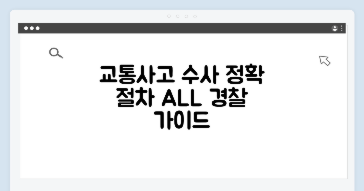 경찰 교통사고 수사, 핵심 절차 안내