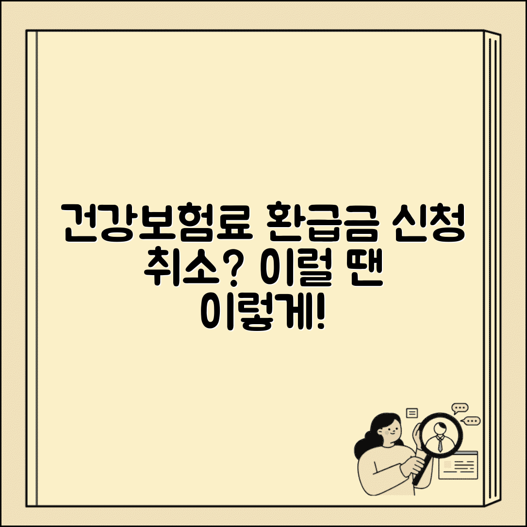 건강보험료 환급금 신청 취소 | 실수로 신청했을 때 대처법