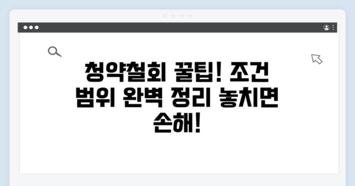 청약철회 가능 조건과 범위