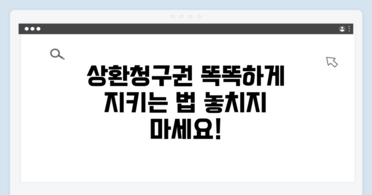 상환청구권, 똑똑하게 보호받는 법