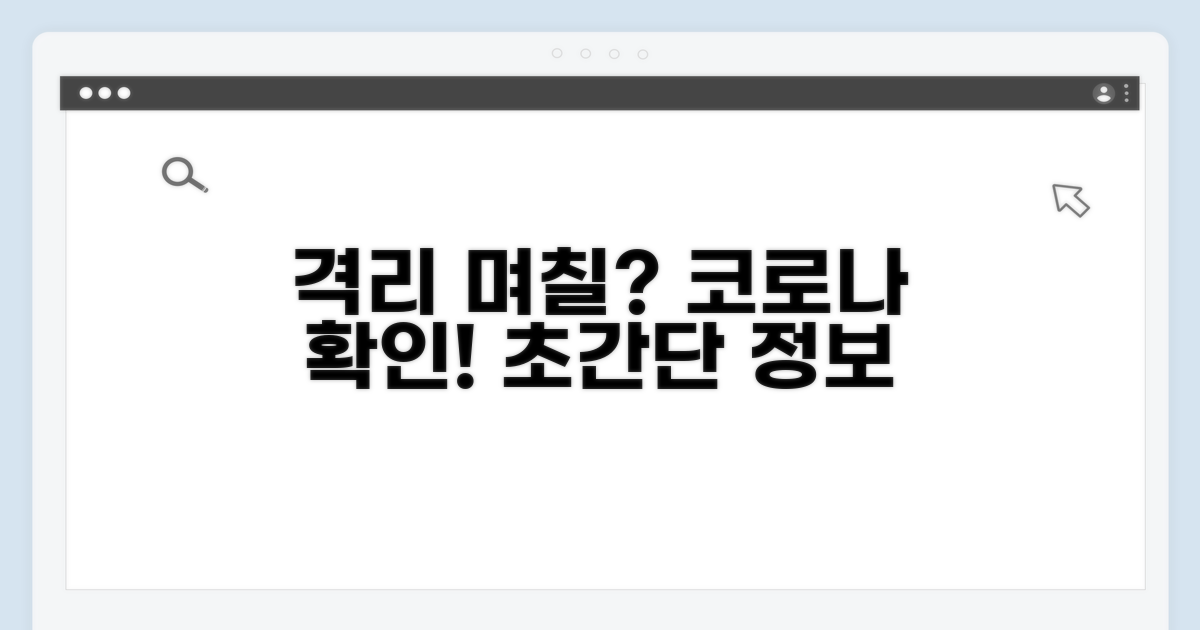 코로나 격리 기간, 며칠부터일까?