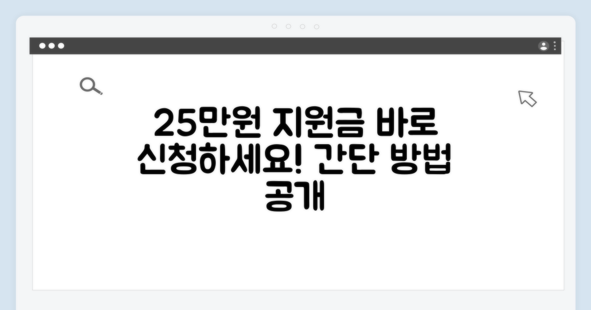 지원금 25만원 신청 방법