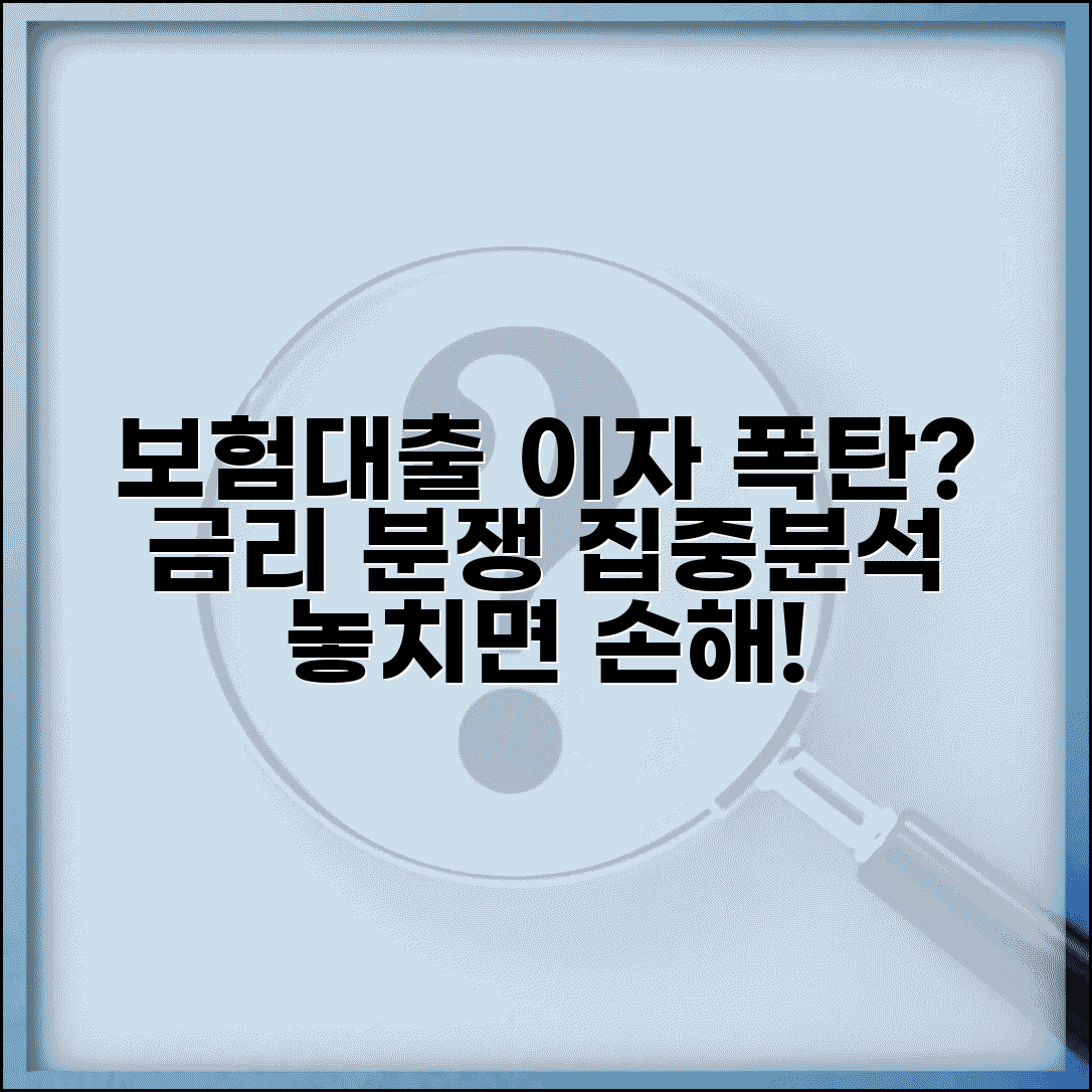 보험 계약대출 이자 분쟁 | 보험 계약 대출 금리