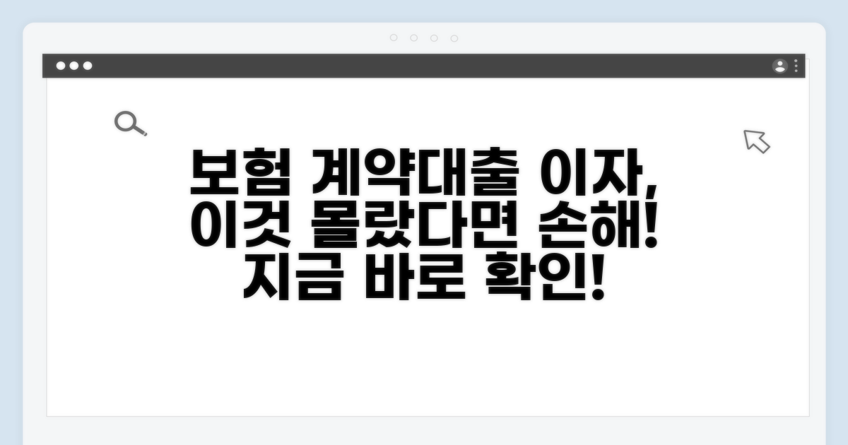 보험 계약대출 이자, 무엇이 문제일까