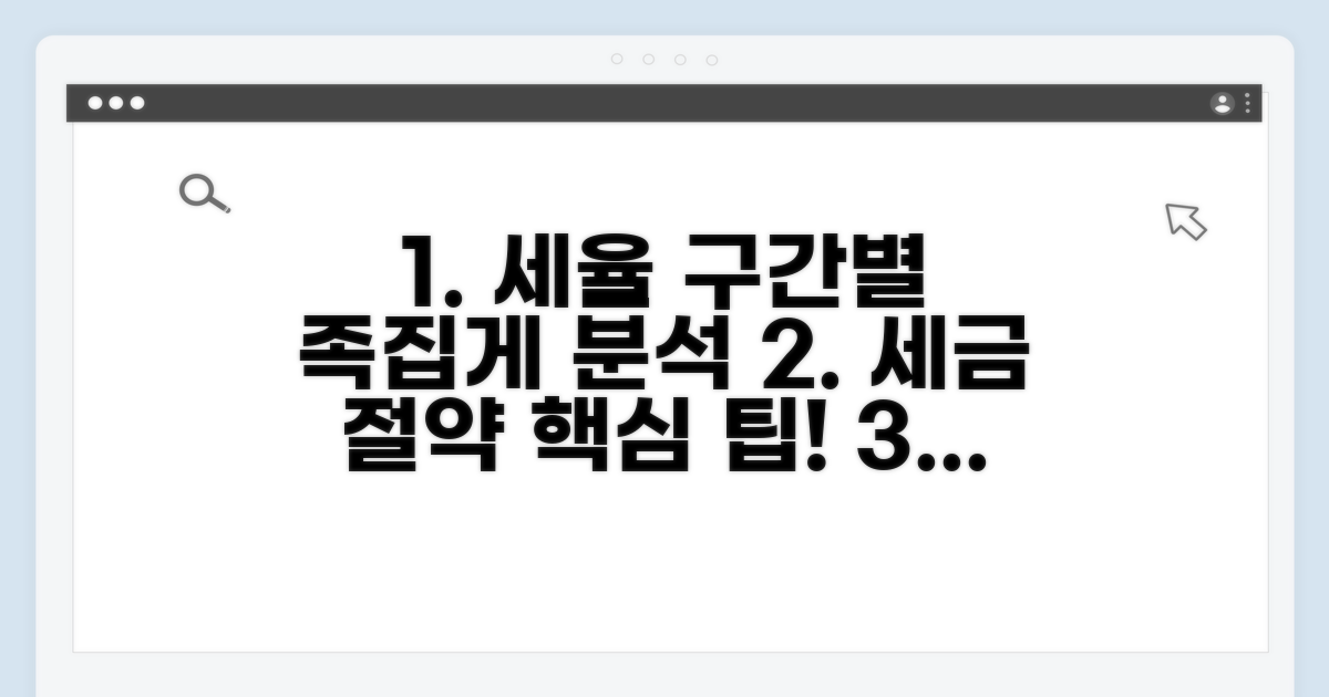 과세표준 구간별 세율 상세 분석