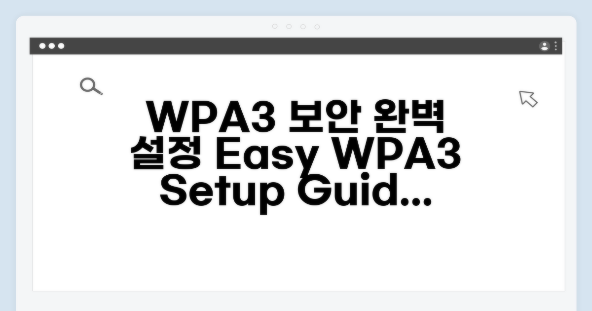 WPA3 보안 설정 완벽 가이드