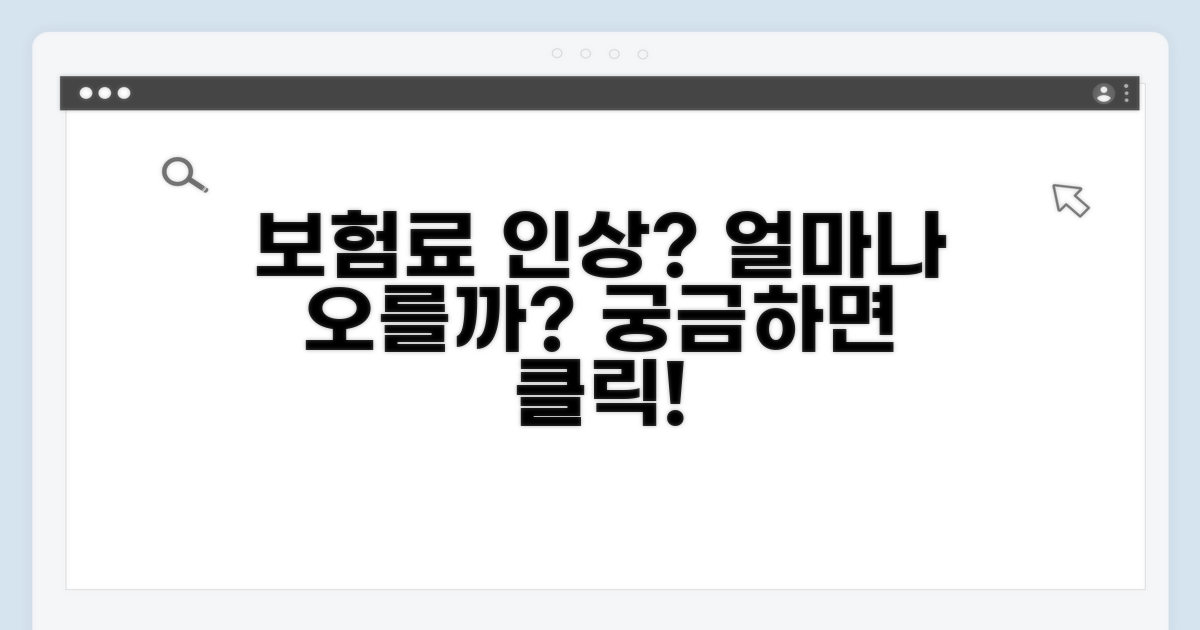 보험료 인상 한도, 얼마나 오를까?