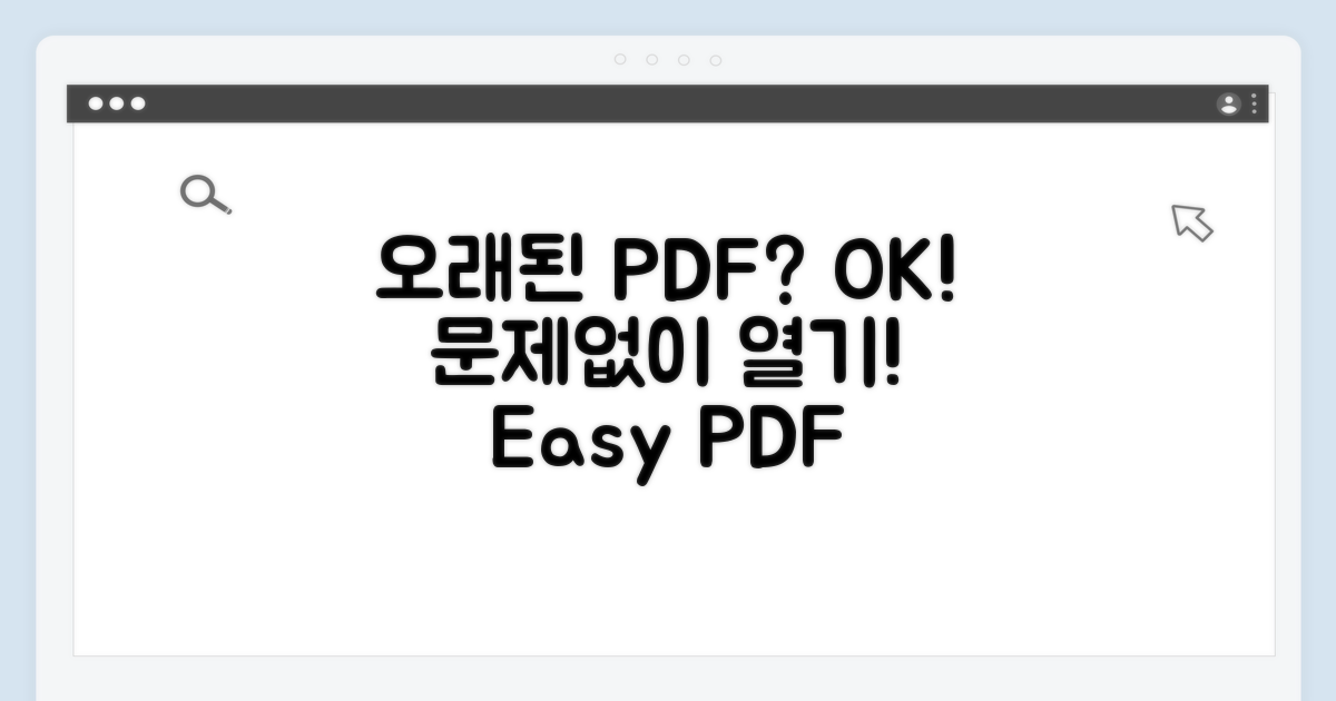 오래된 PDF 파일 문제없이 열기