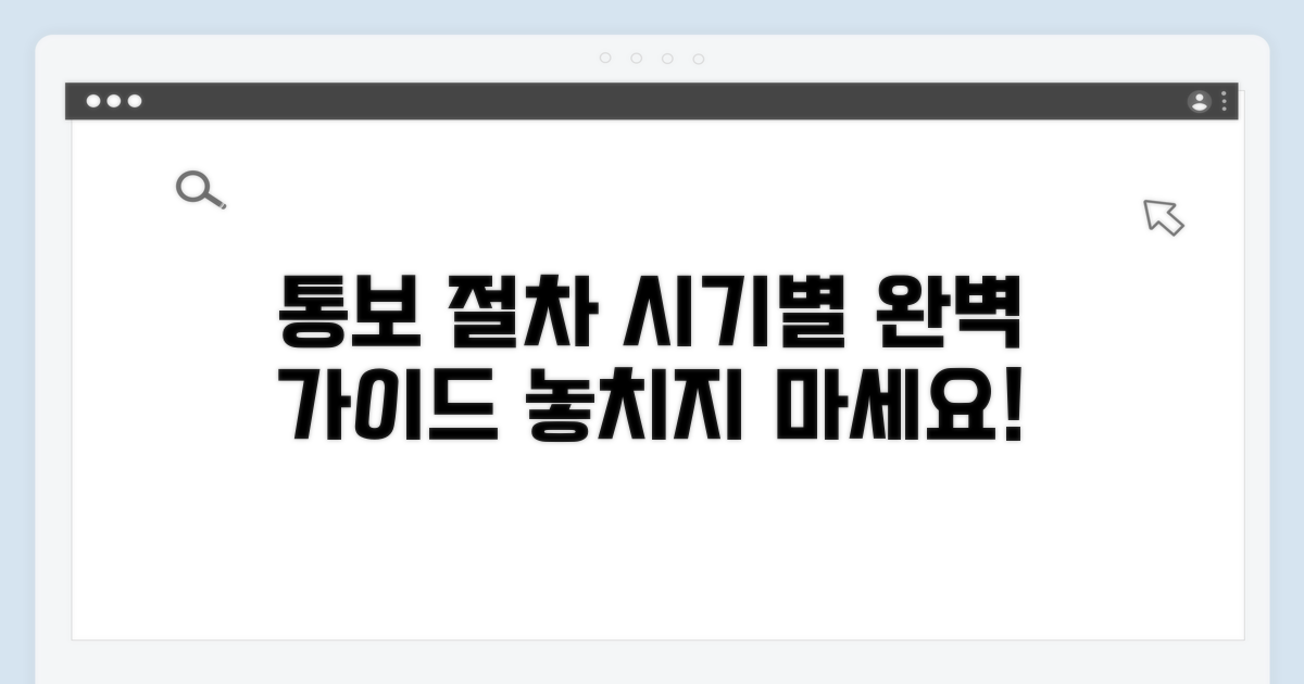 통보 방법과 시기별 절차 상세 안내