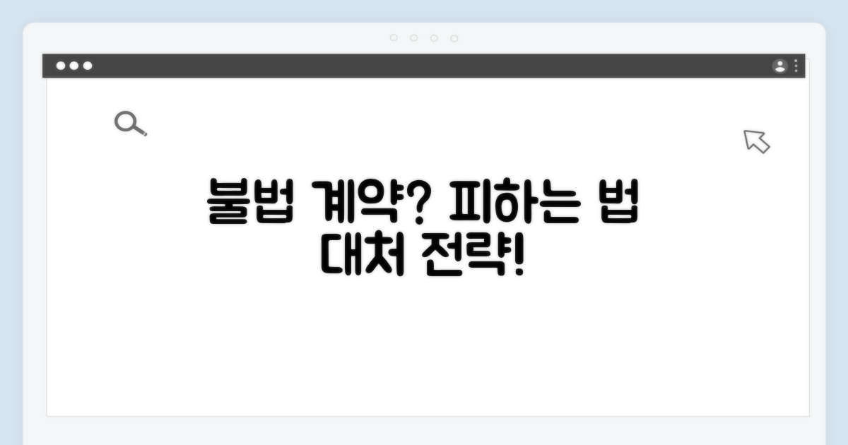 불법 계약 유형별 대처법