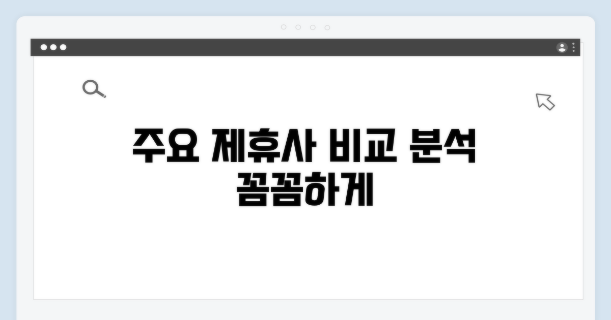 주요 제휴사 꼼꼼히 비교하기