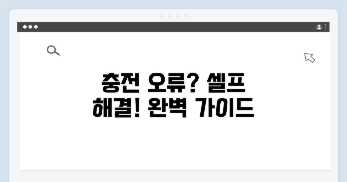 단계별 충전 오류 직접 해결하기