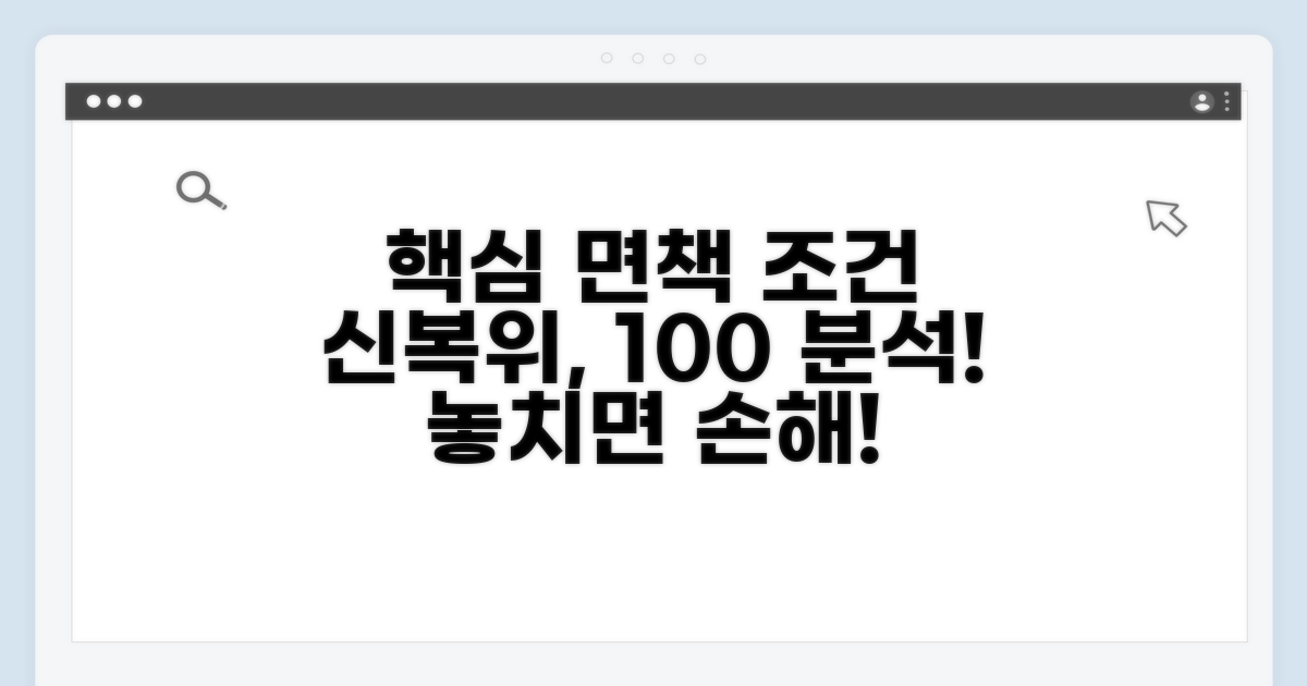 신복위 면책 요건 상세 분석
