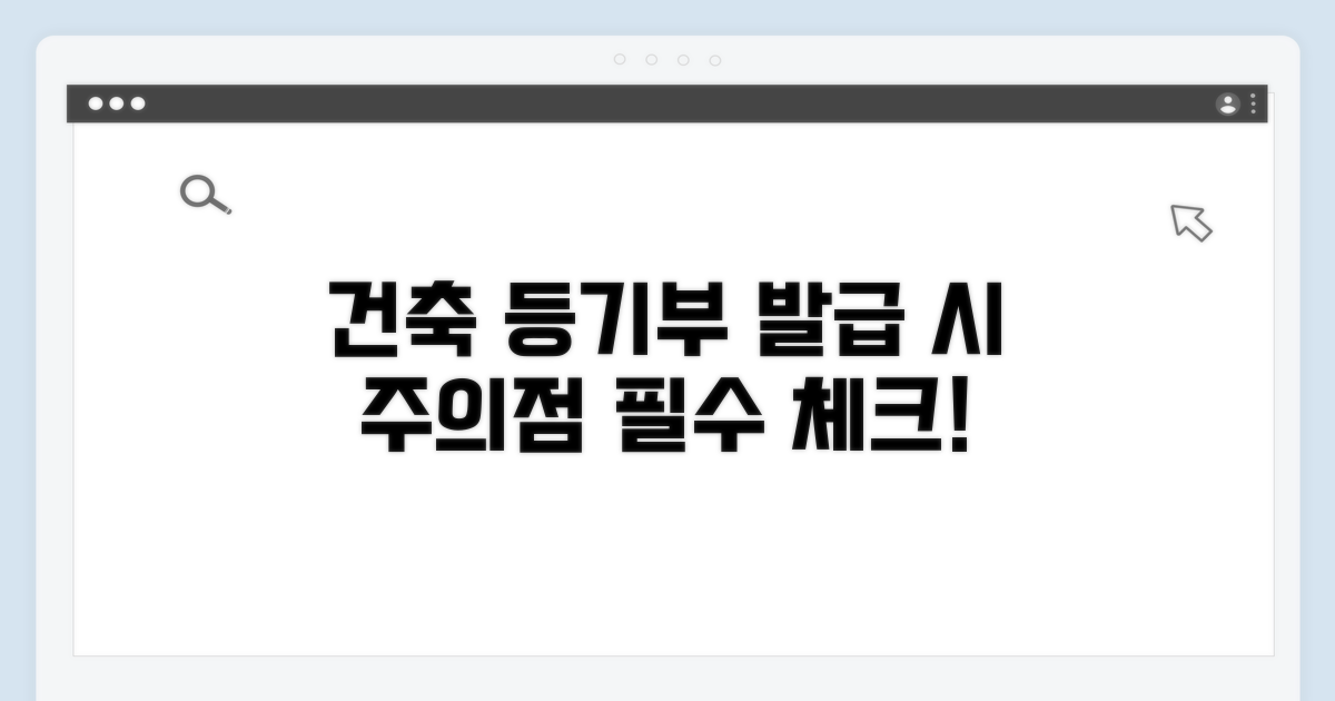 건축물 등기부등본 발급 시 주의점