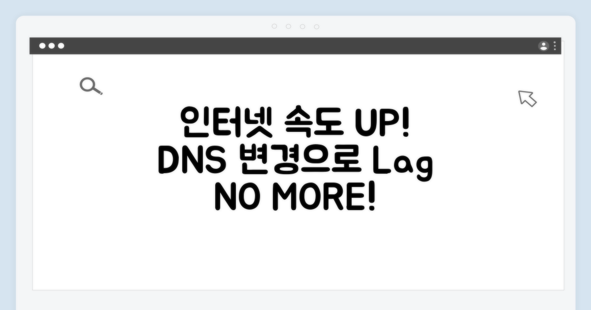 인터넷 속도 UP! DNS 변경 효과