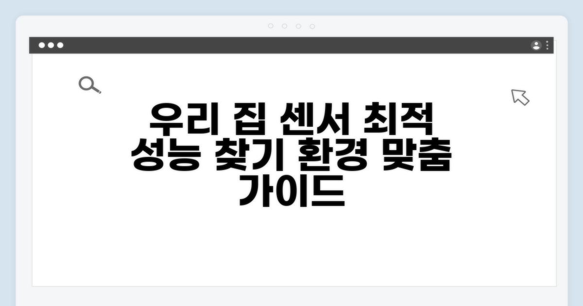 우리 집 환경에 맞는 센서 성능 고르기