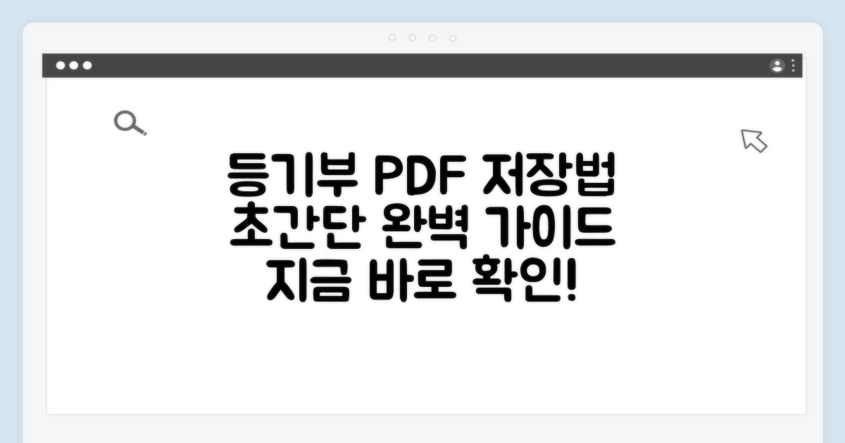 등기부등본 PDF 저장법 완벽 가이드