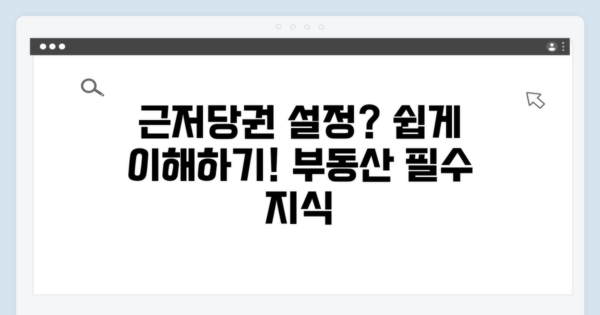 근저당권설정등기 기본 개념