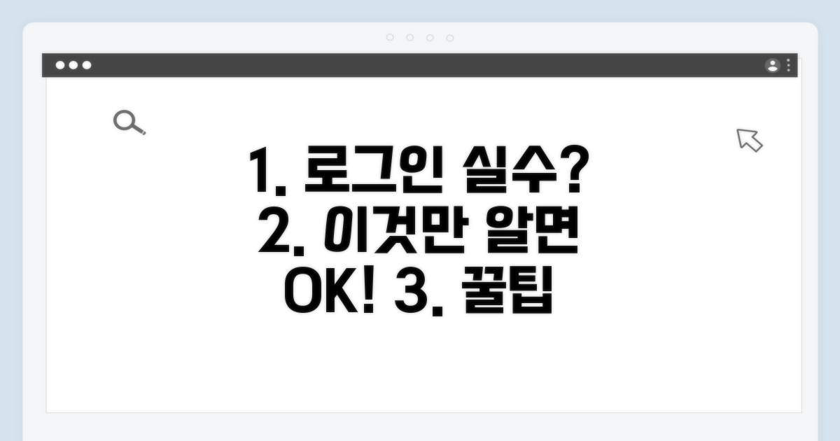로그인 실수 줄이는 꿀팁