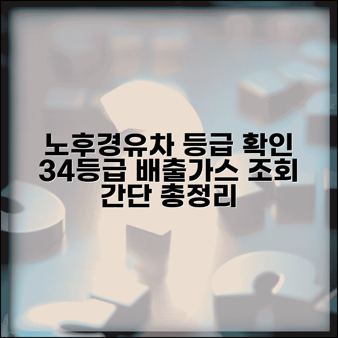 노후경유차 등급 확인 방법 | 3등급 4등급 기준 배출가스 조회 총정리