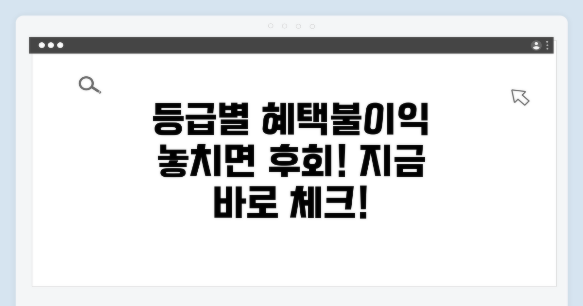 등급별 혜택과 불이익, 미리 체크하세요