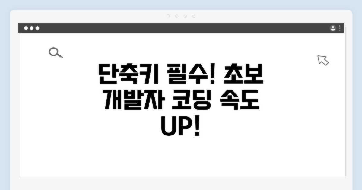 초보 개발자를 위한 단축키 익히기 팁