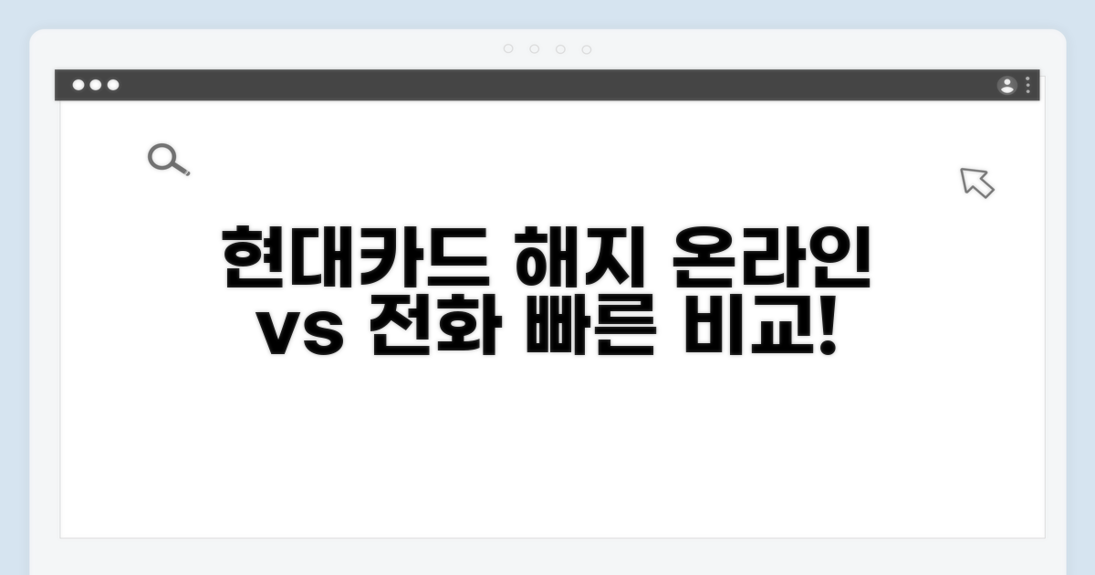 현대카드 해지, 온라인 vs 전화 장단점