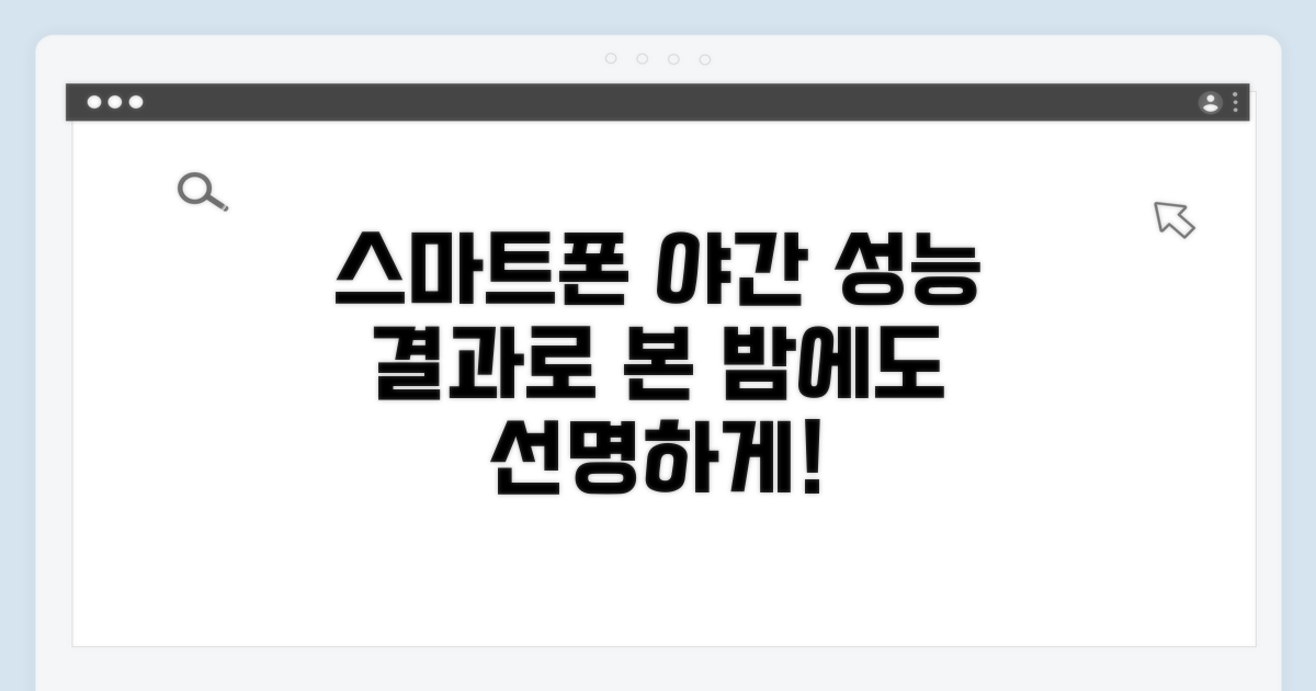 결과로 본 스마트폰 야간 성능