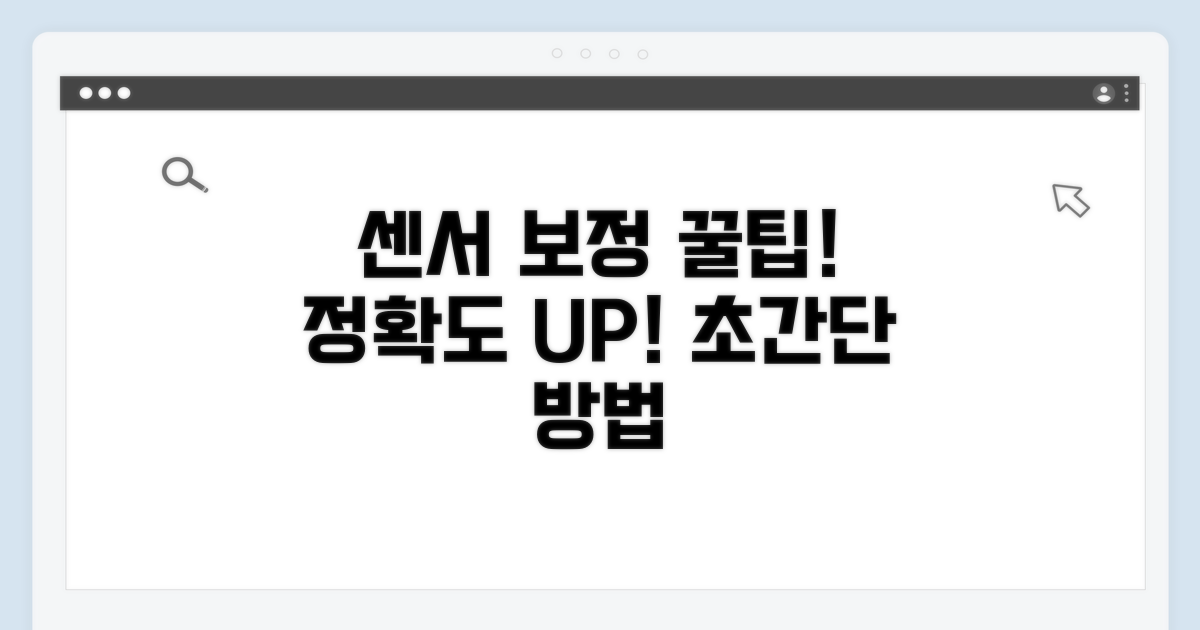 정확도 높이는 센서 보정 방법