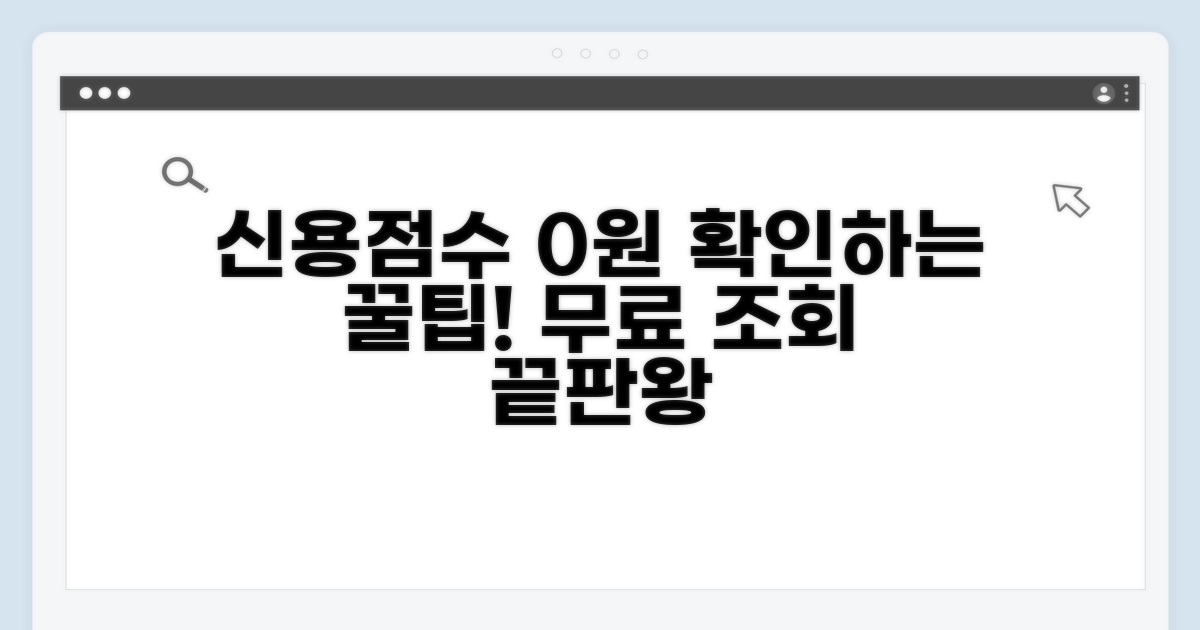신용정보 무료 조회 총정리