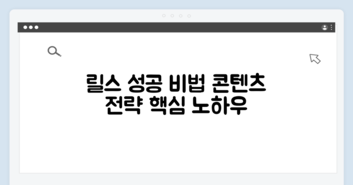 릴스 성공 위한 콘텐츠 전략