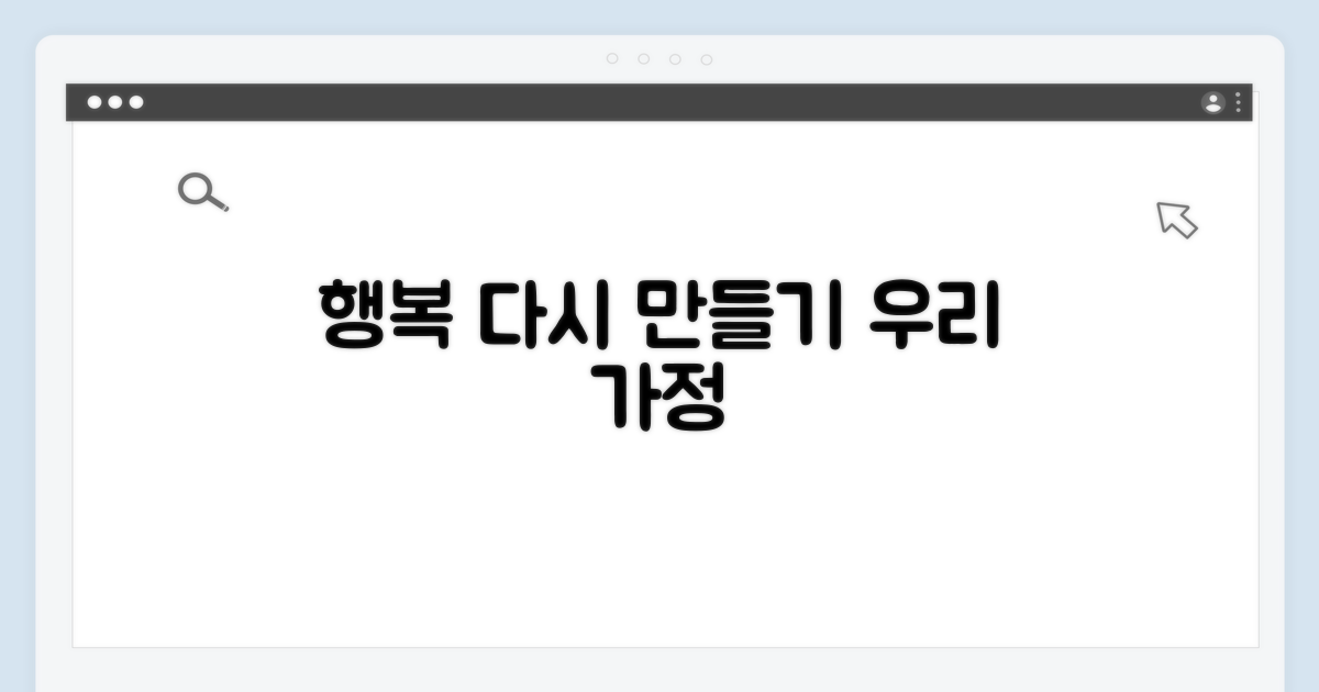 행복한 가정, 다시 만들기