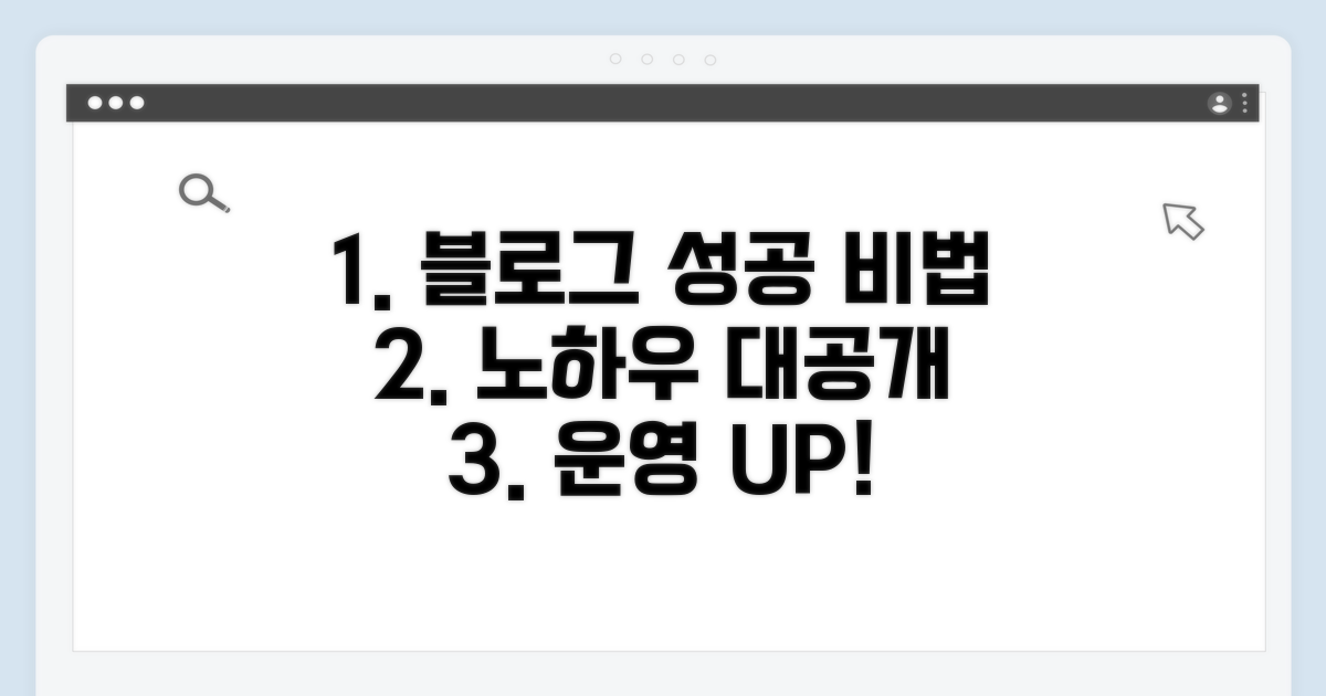 성공적인 블로그 운영 실전 노하우