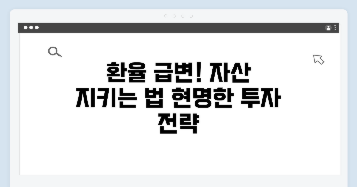환율 변동 대응 및 자산 관리