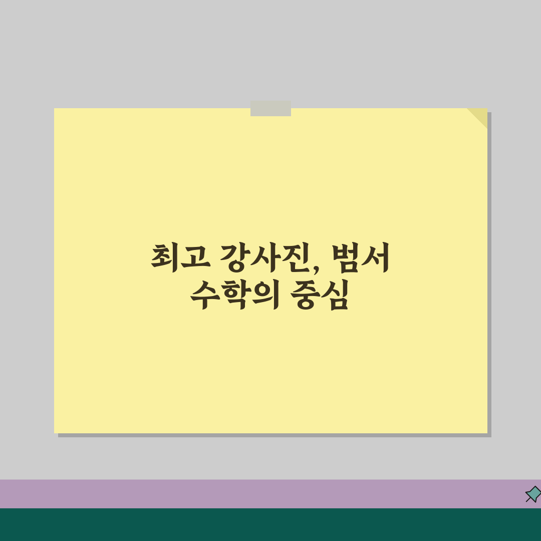 천상왕수학학원 범서읍 강사진 | 수학 전문강사 프로필과 특징 추천!